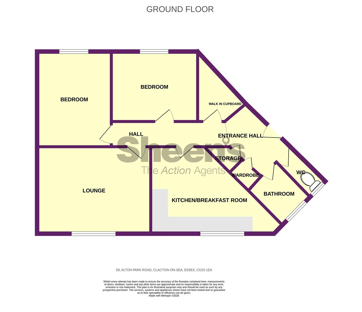 59, Alton Park Road, Clacton-On-Sea floorplan