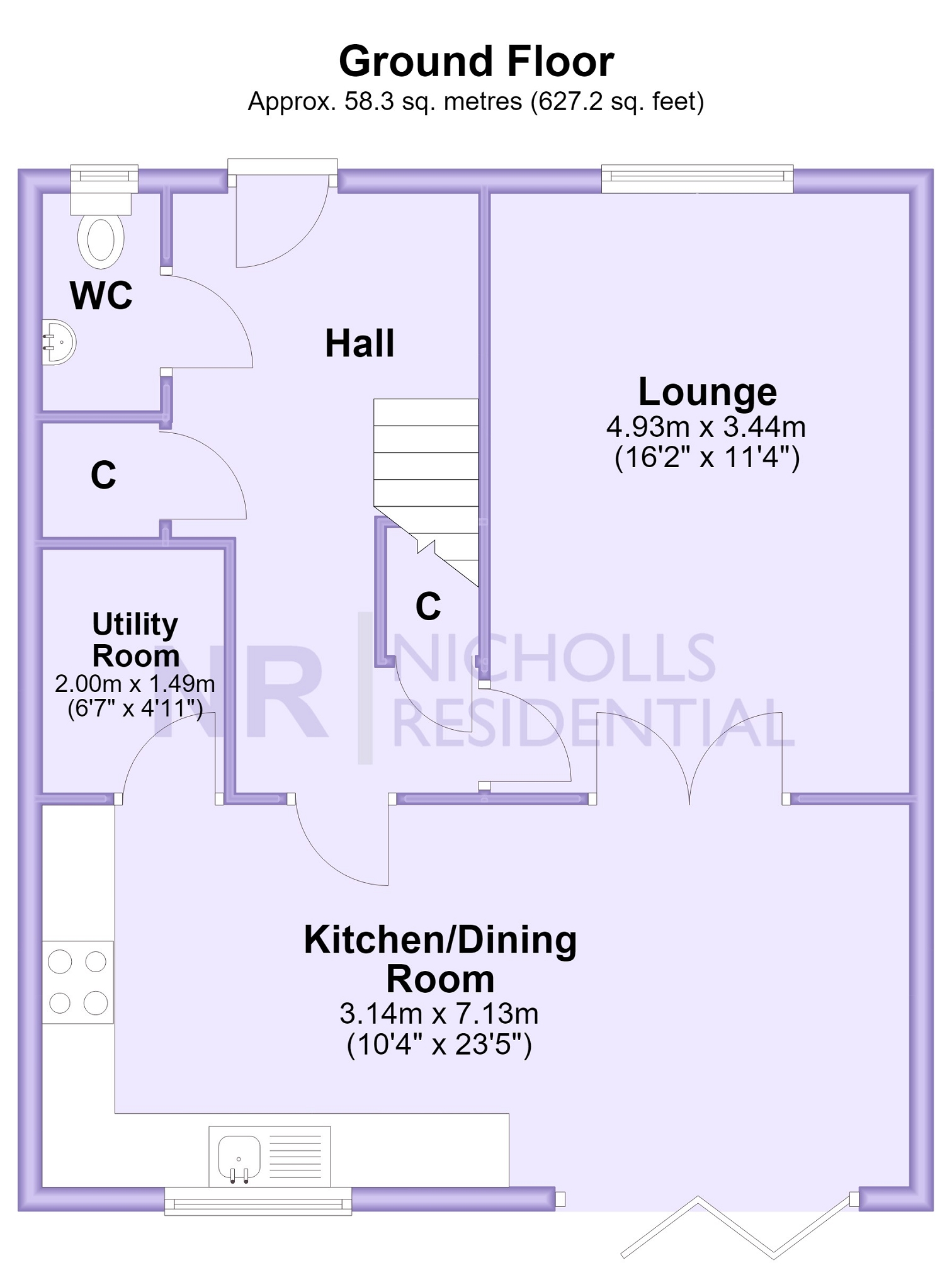 4, Denys Place, Chessington floorplan