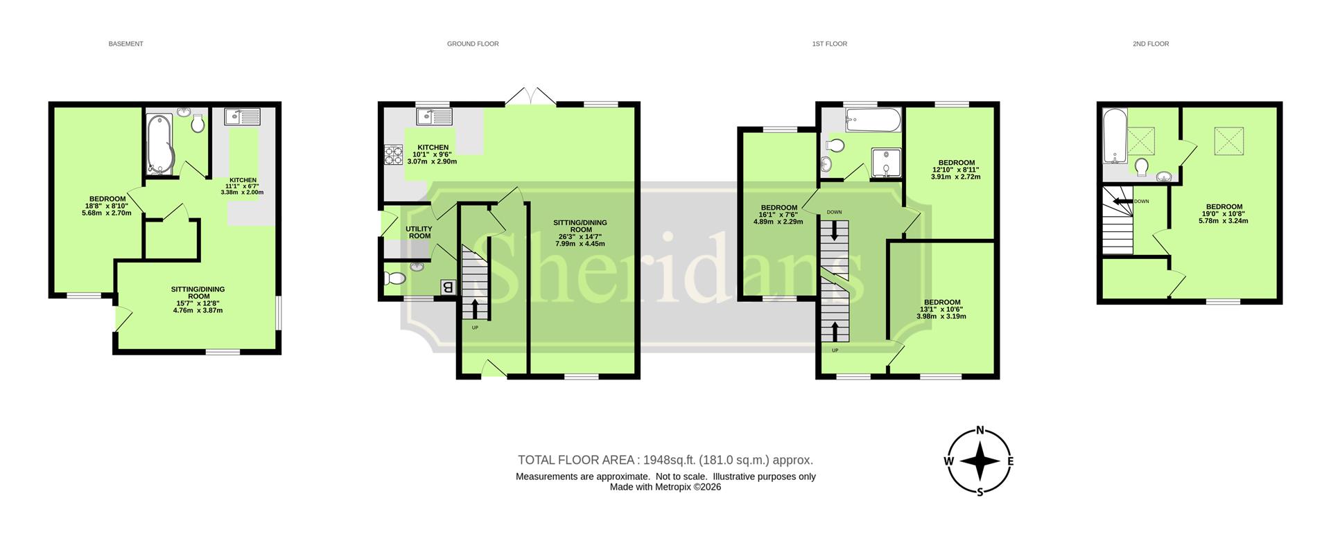 5 & 6, Looms Lane, Bury St. Edmunds floorplan
