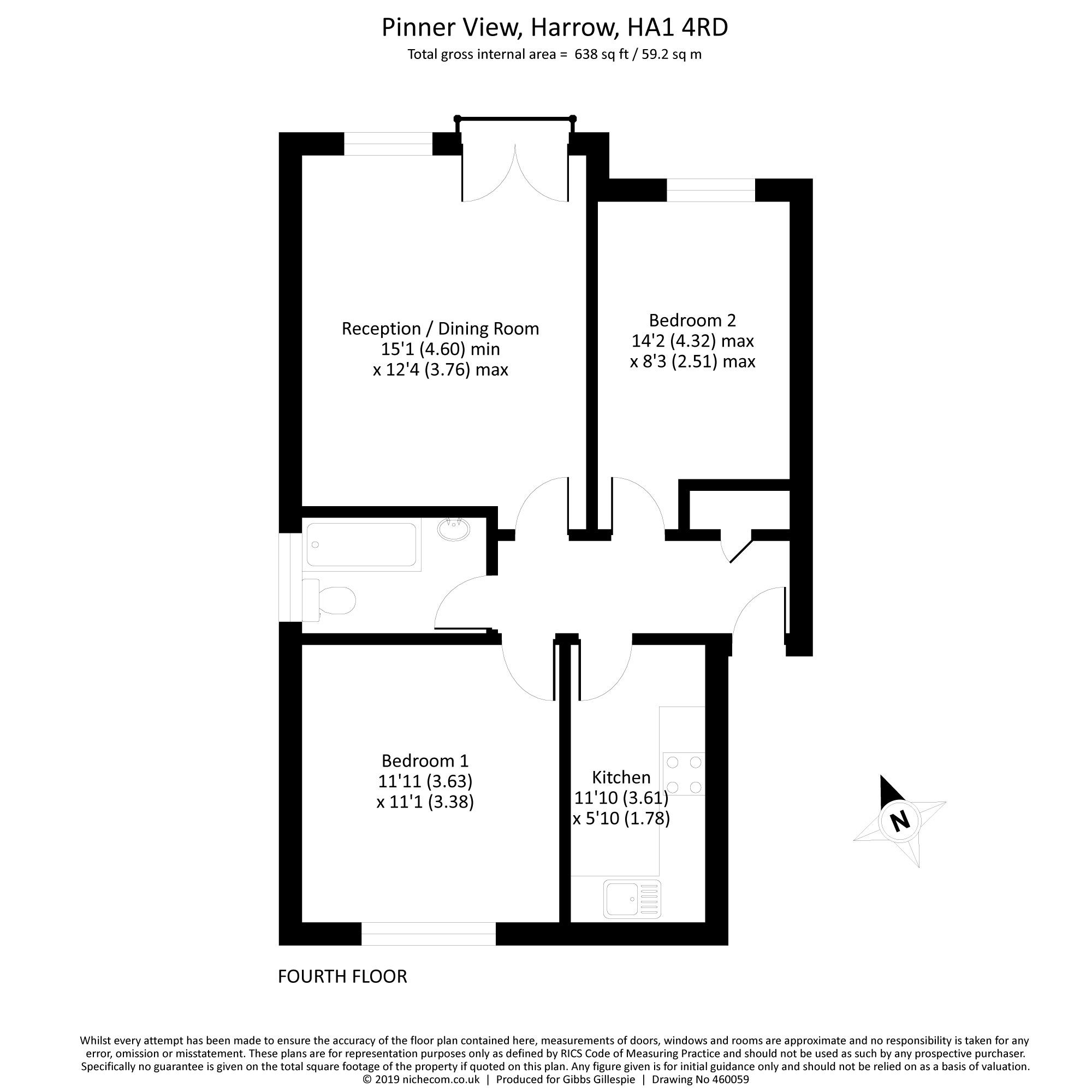 2 Bedrooms Flat for sale in Charnwood Court, Pinner View, Harrow, Middlesex HA1