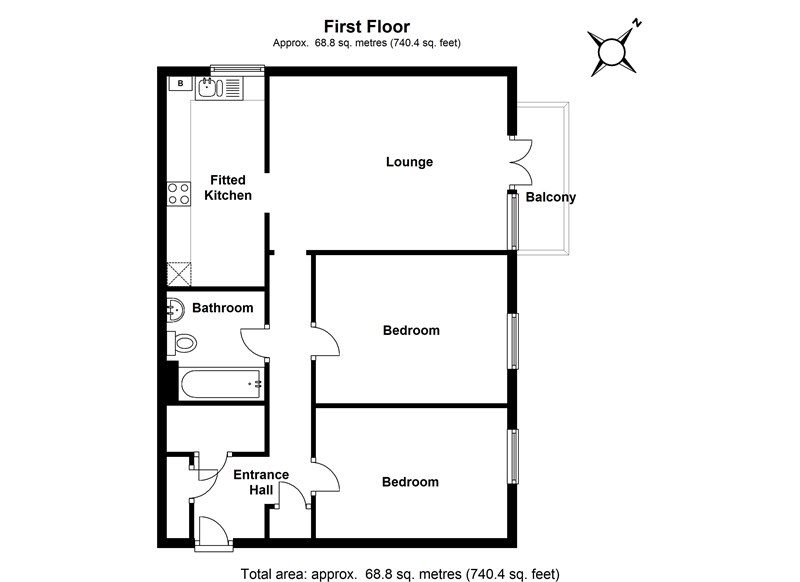 2 Bedrooms Flat to rent in Cat Hill, East Barnet, Barnet EN4