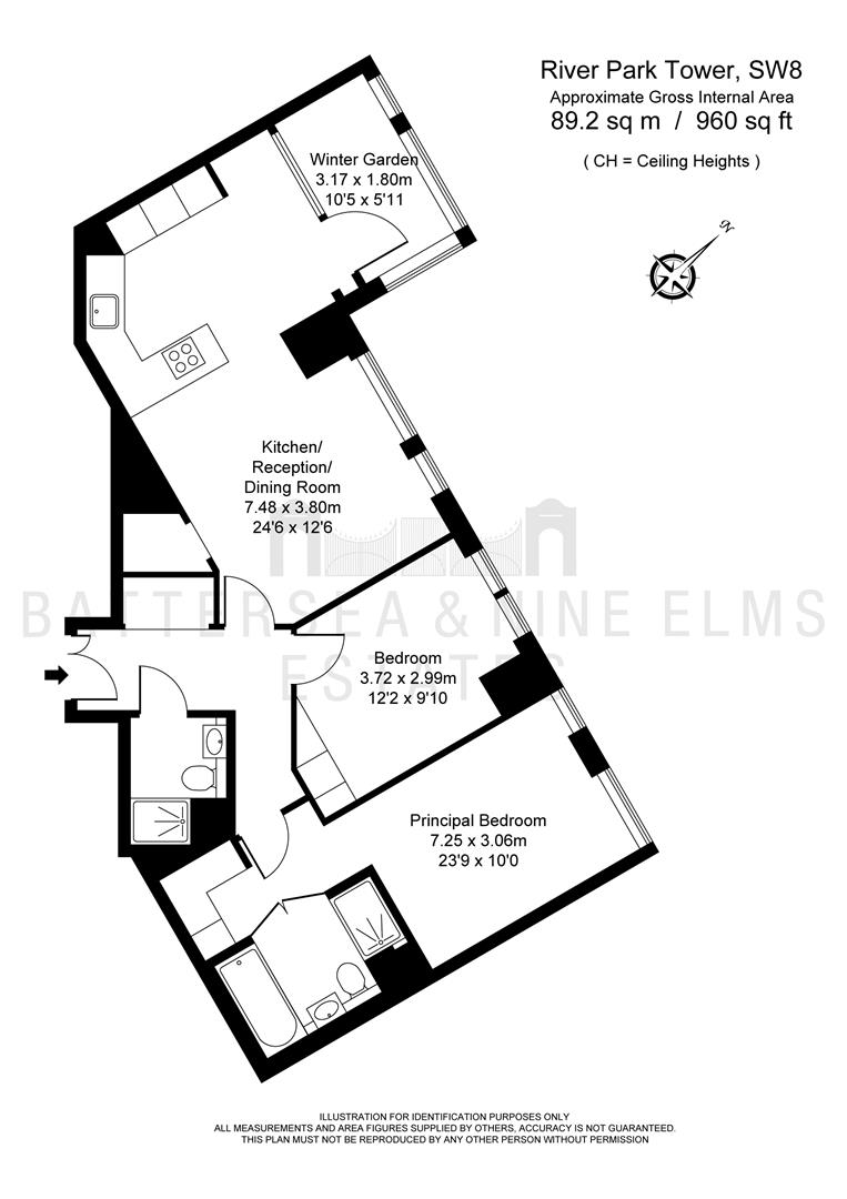 Apartment 21.09, River Park Tower, London floorplan