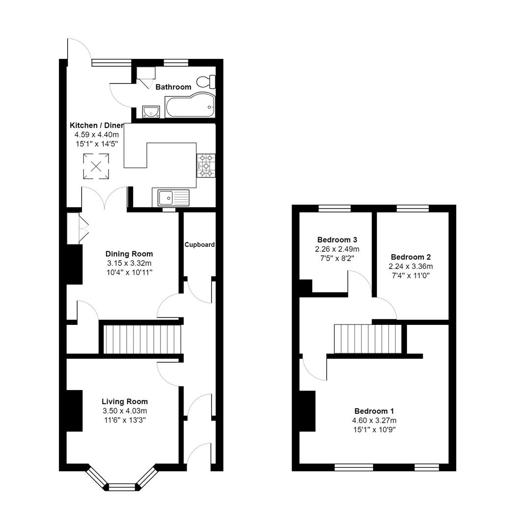 Camden Road, Bridgwater TA6, 3 bedroom terraced house for sale
