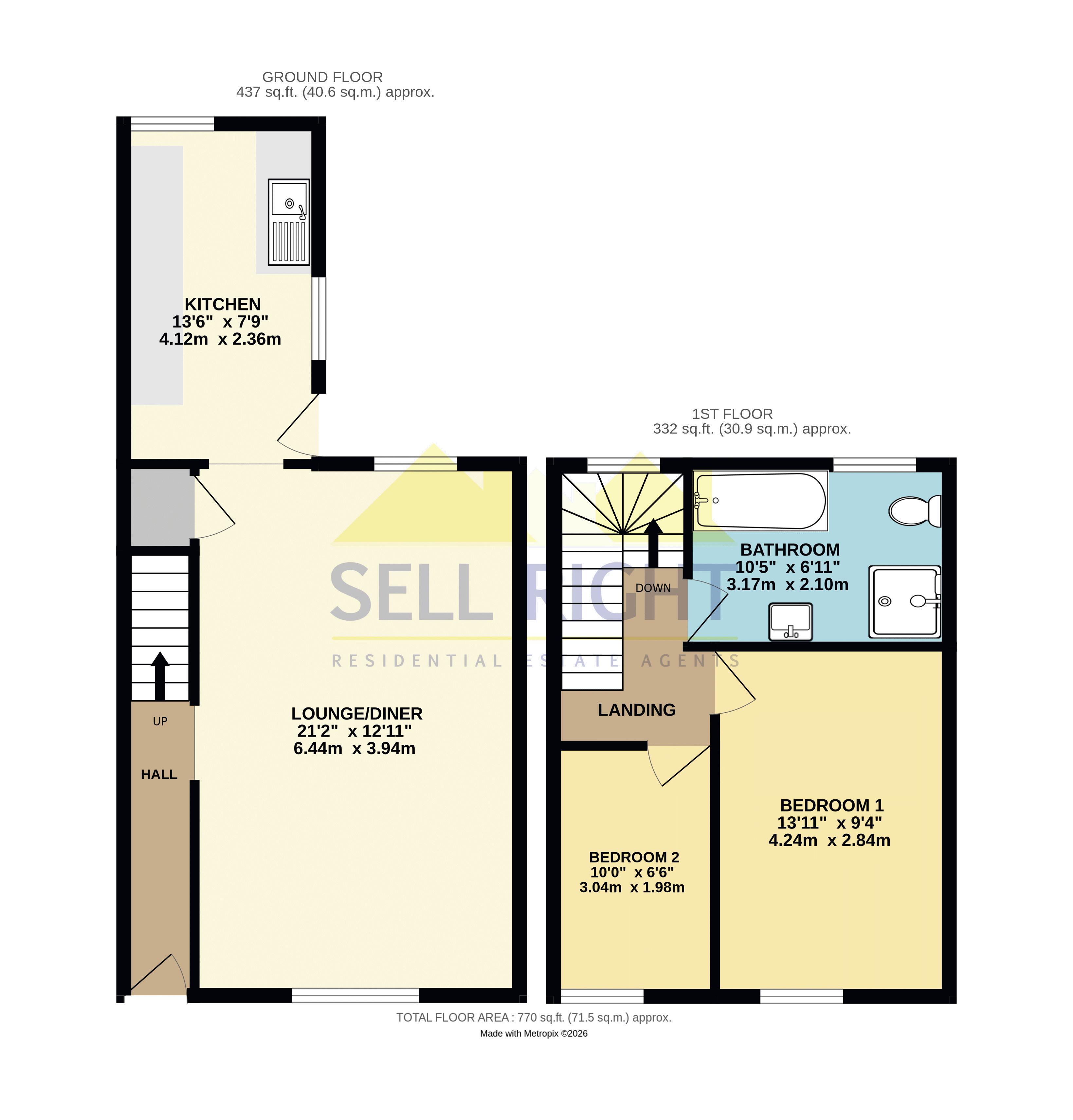 94, Wood Street, Pontypridd floorplan