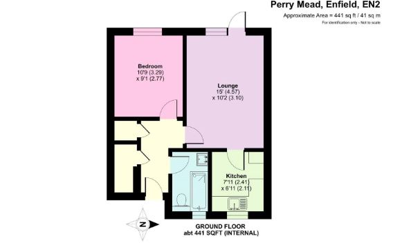 59, Perry Mead, Middlesex floorplan