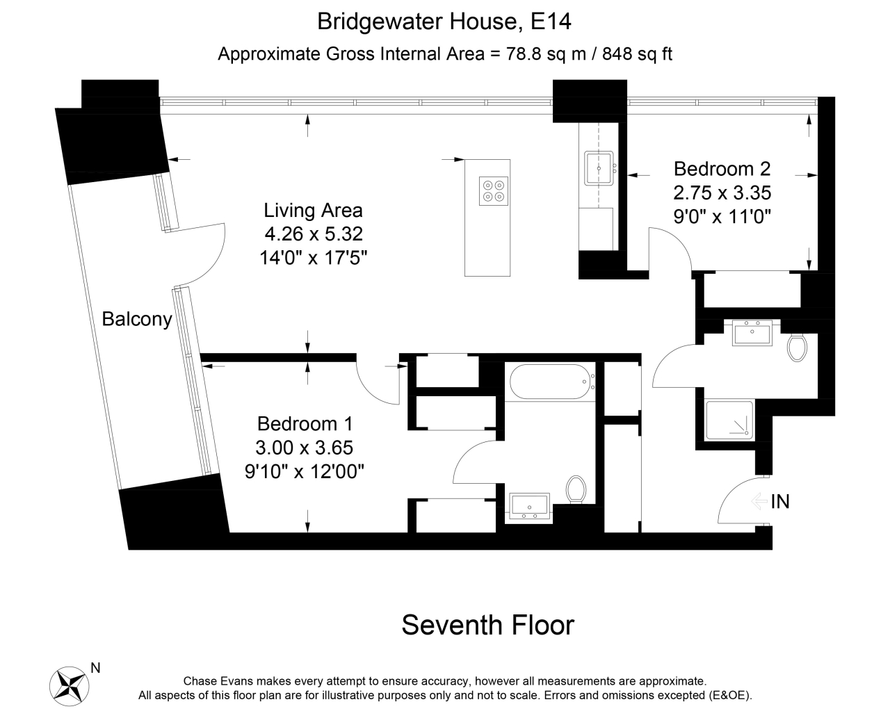 2 Bedrooms Flat to rent in Bridgewater House, London City Island, Canning Town E14