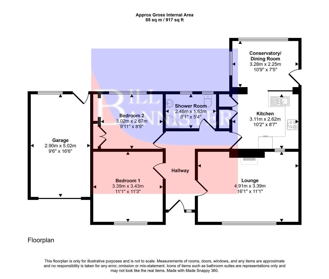3, Polgine Lane, Camborne floorplan