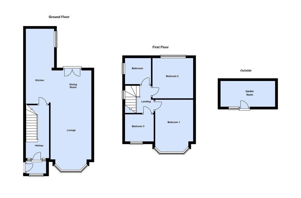 1, Waverley Avenue, Blackpool floorplan