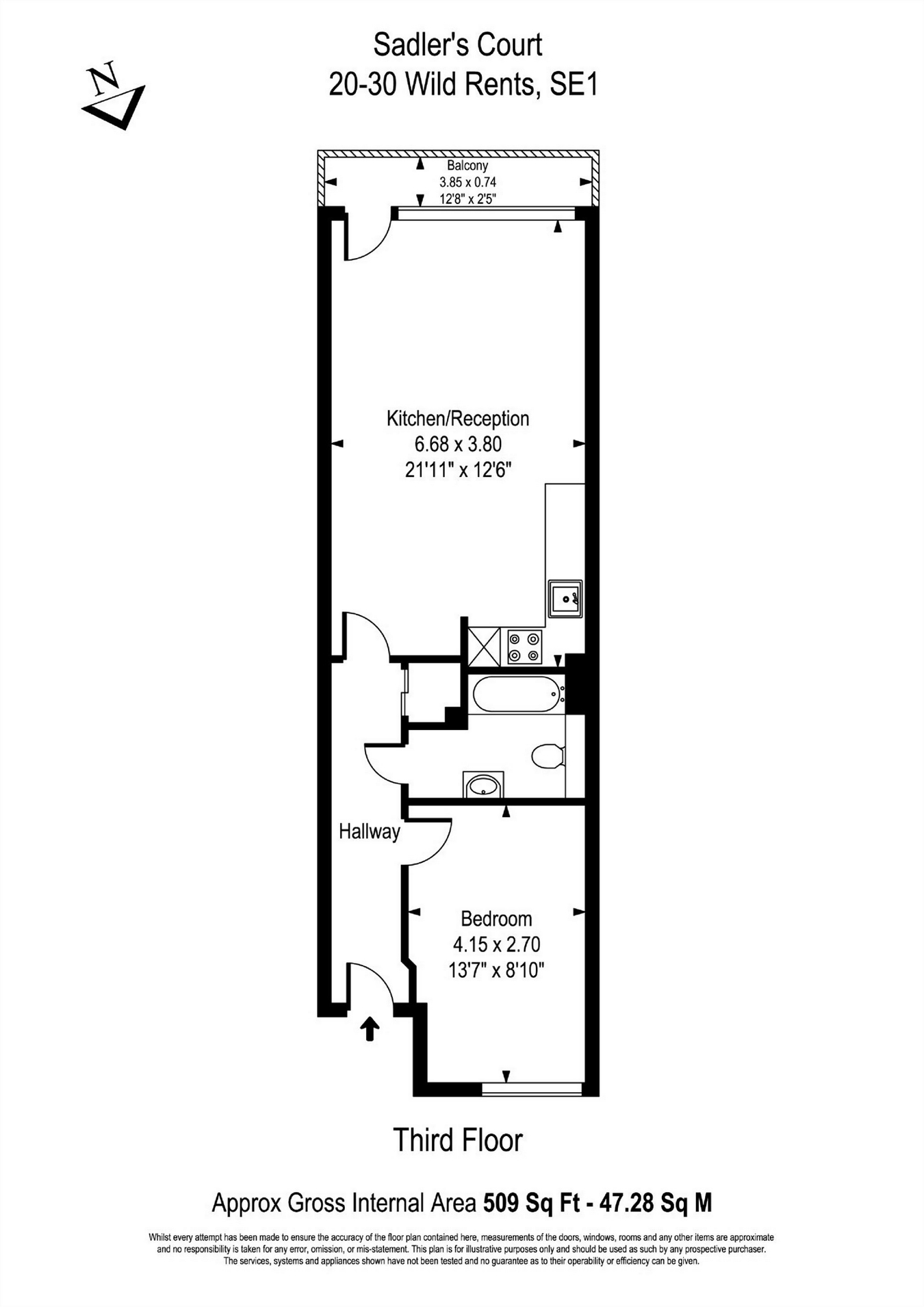 1 Bedrooms Flat to rent in Sadlers Court, 20-30 Wild Rents, London SE1