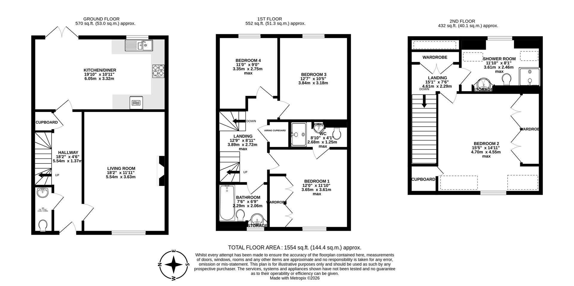 12, Hayward Road, Dorchester floorplan