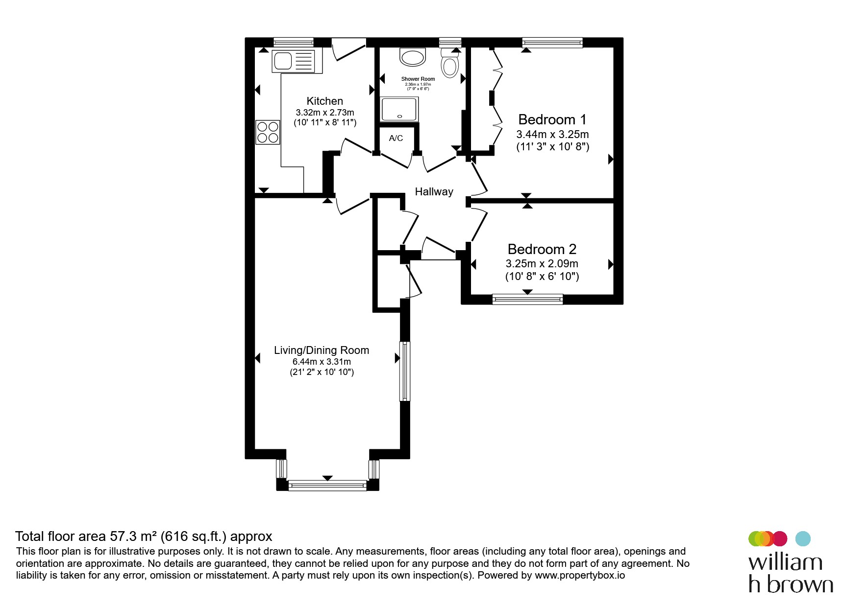 34, Bishops Court, Sleaford floorplan