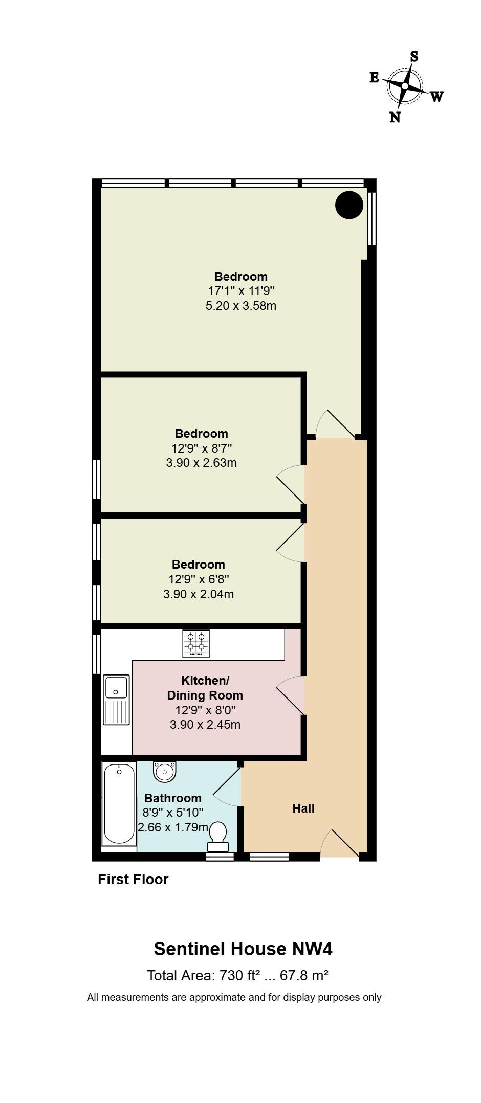 1c, Sentinel House, London floorplan