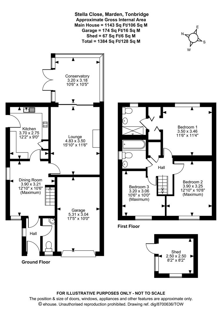 7, Stella Close, Tonbridge floorplan