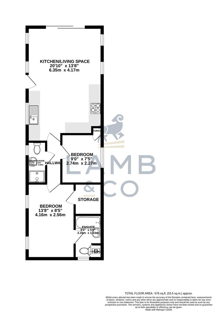 4, Badger Sett, Leisure Glades Park, St Osyth floorplan