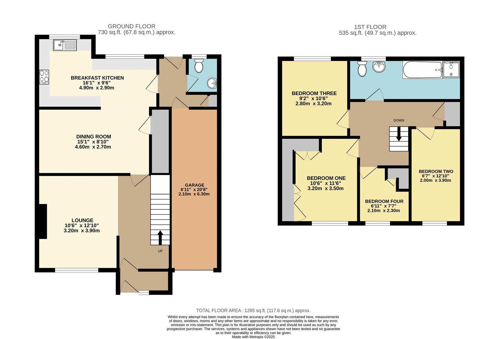 46, Eastfield Drive, Pontefract floorplan