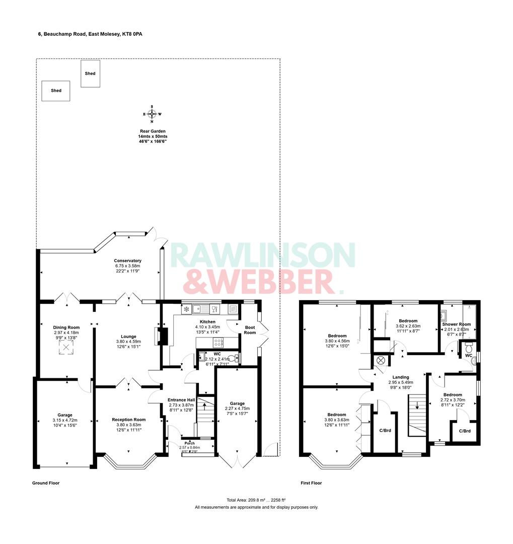 6, Beauchamp Road, East Molesey floorplan