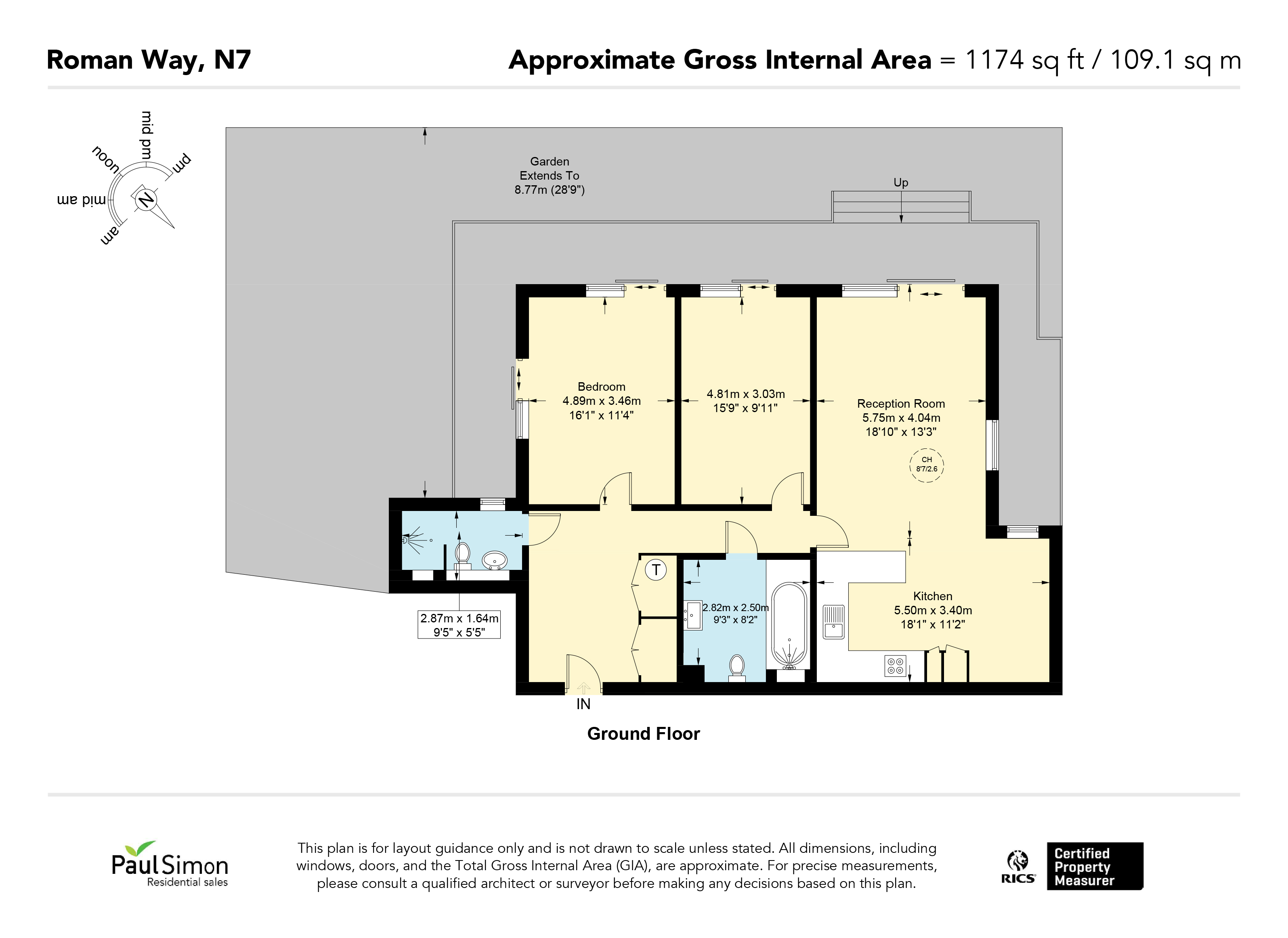 The Garden Home 1, 58, Roman Way, Islington floorplan