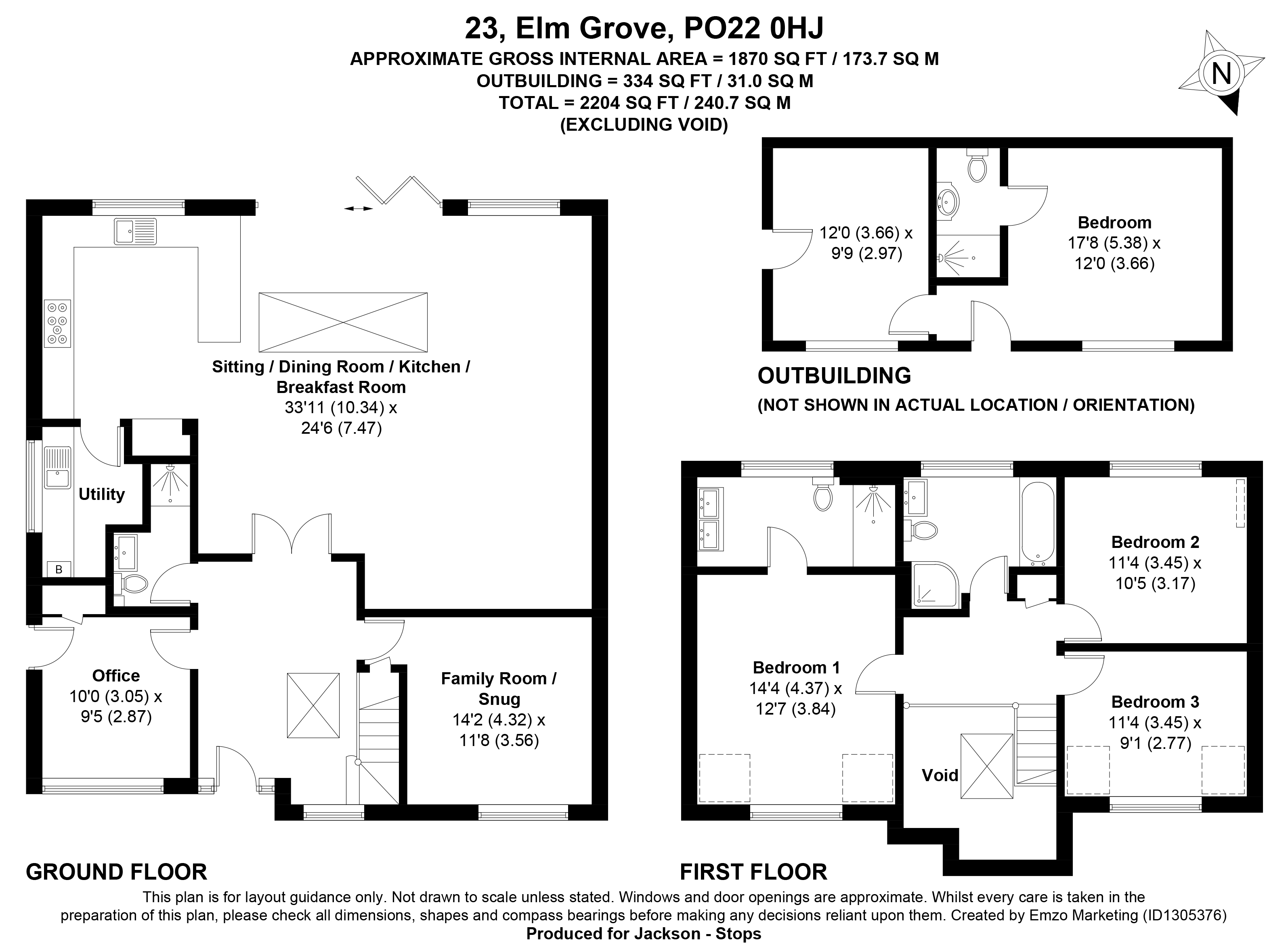 23, Elm Grove, Bognor Regis floorplan