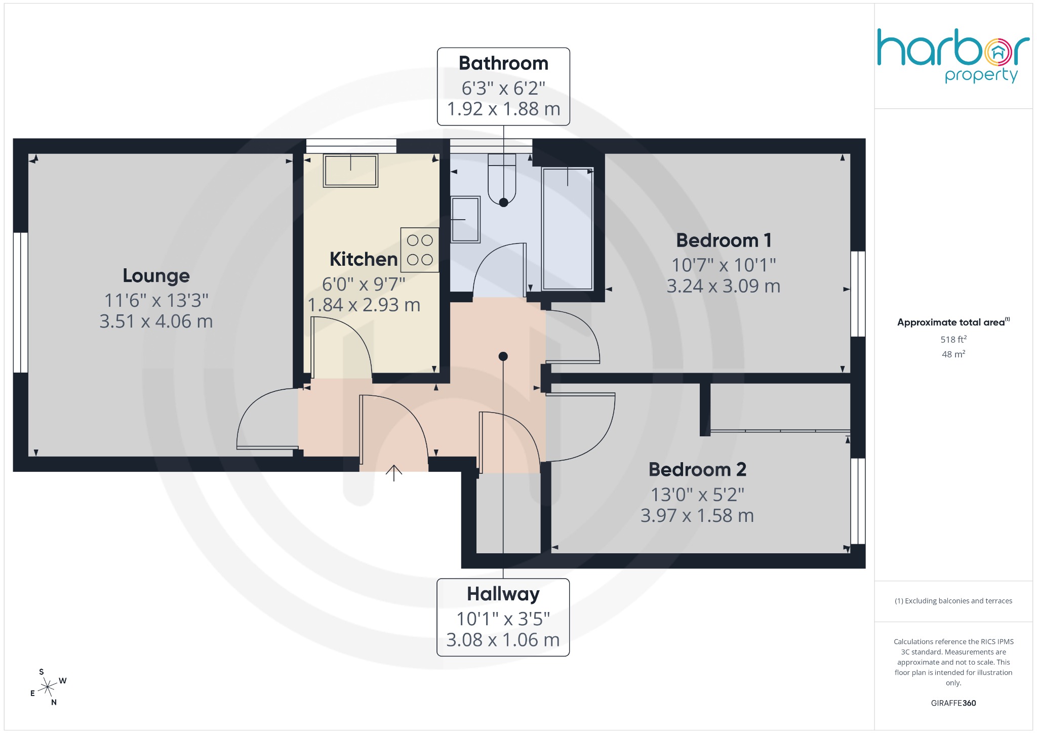 2/1 48 Eversley Street, Tollcross, City of Glasgow floorplan