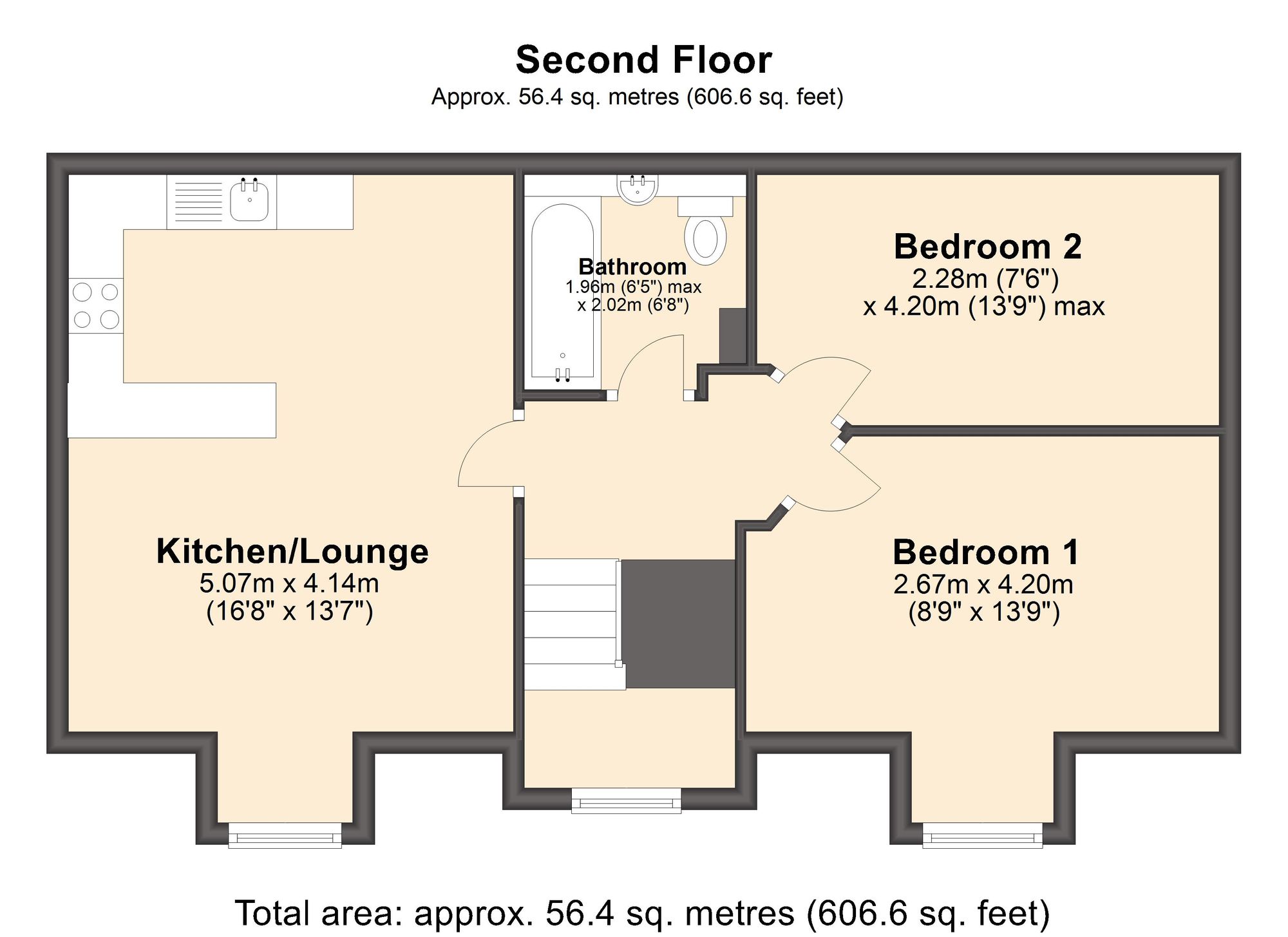 Apartment 5 Bank House, Lea Road, Dronfield Woodhouse S18, 2 bedroom