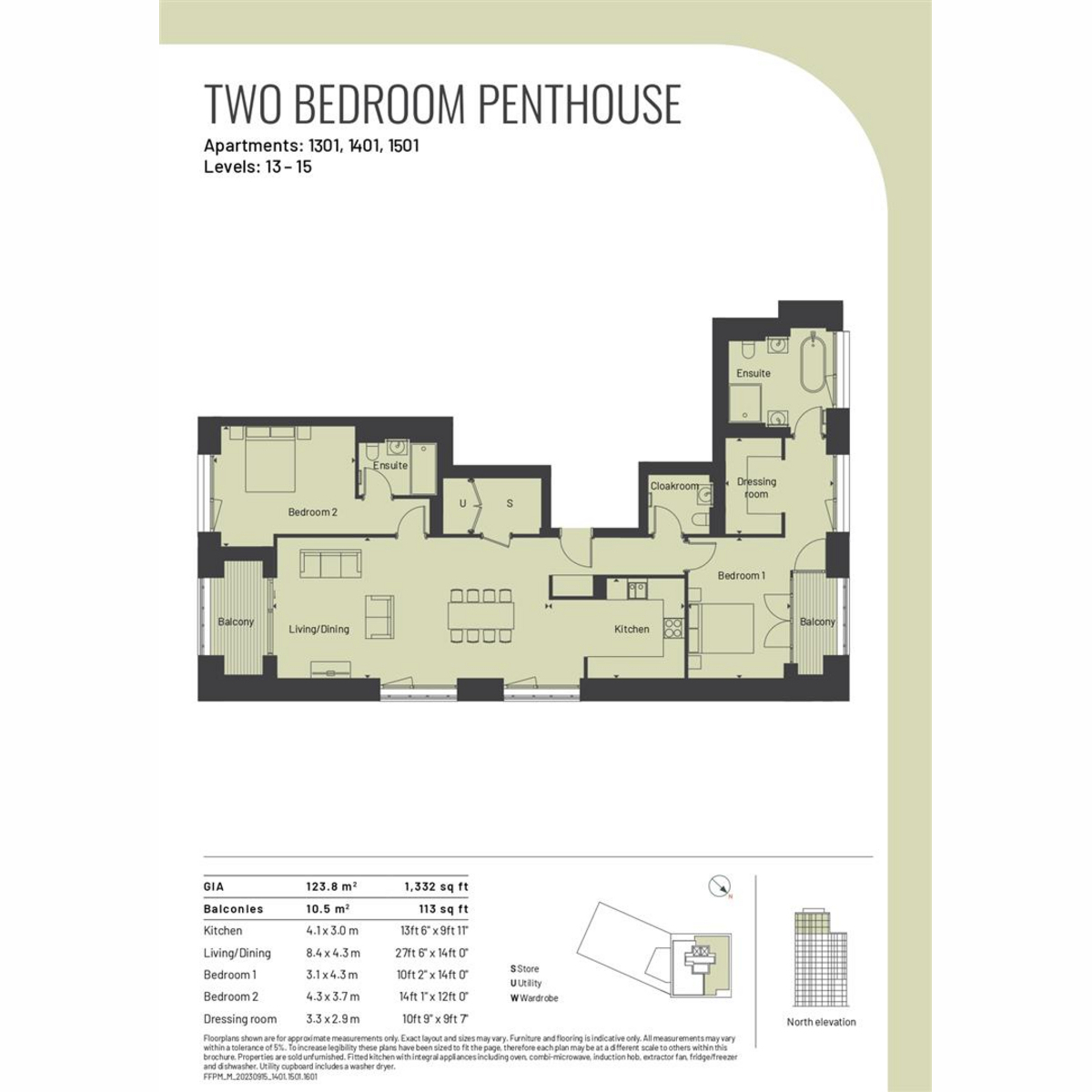 Flat 99 Fenwick Mansions, 2, Newcastle Place, London floorplan