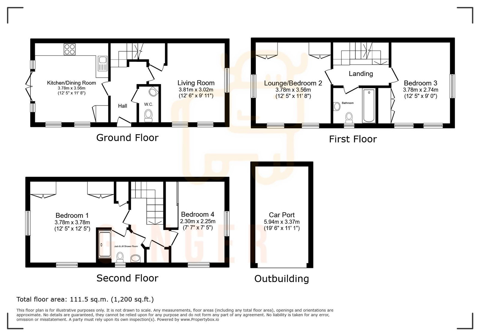 19, Thistle Lane, Bedford floorplan