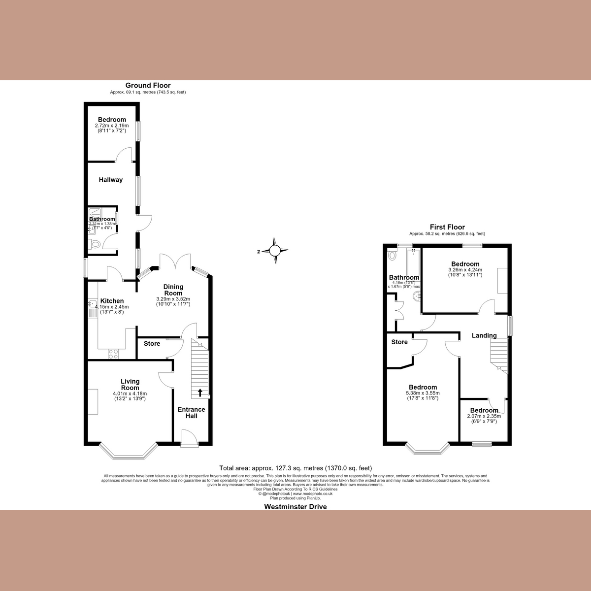 56, Westminster Drive, Westcliff-on-sea floorplan
