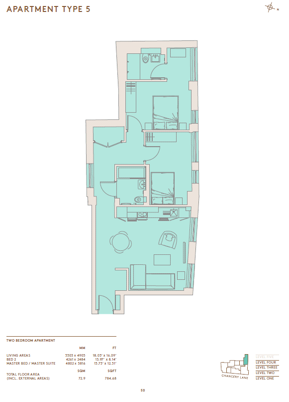 2 Bedrooms  for sale in Chancery Lane, London WC2A