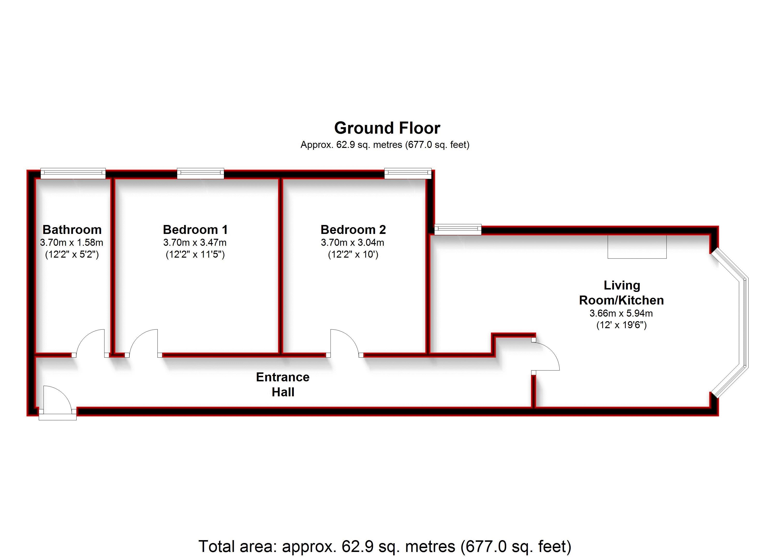 2 Bedrooms Flat to rent in Promenade, Southport PR9