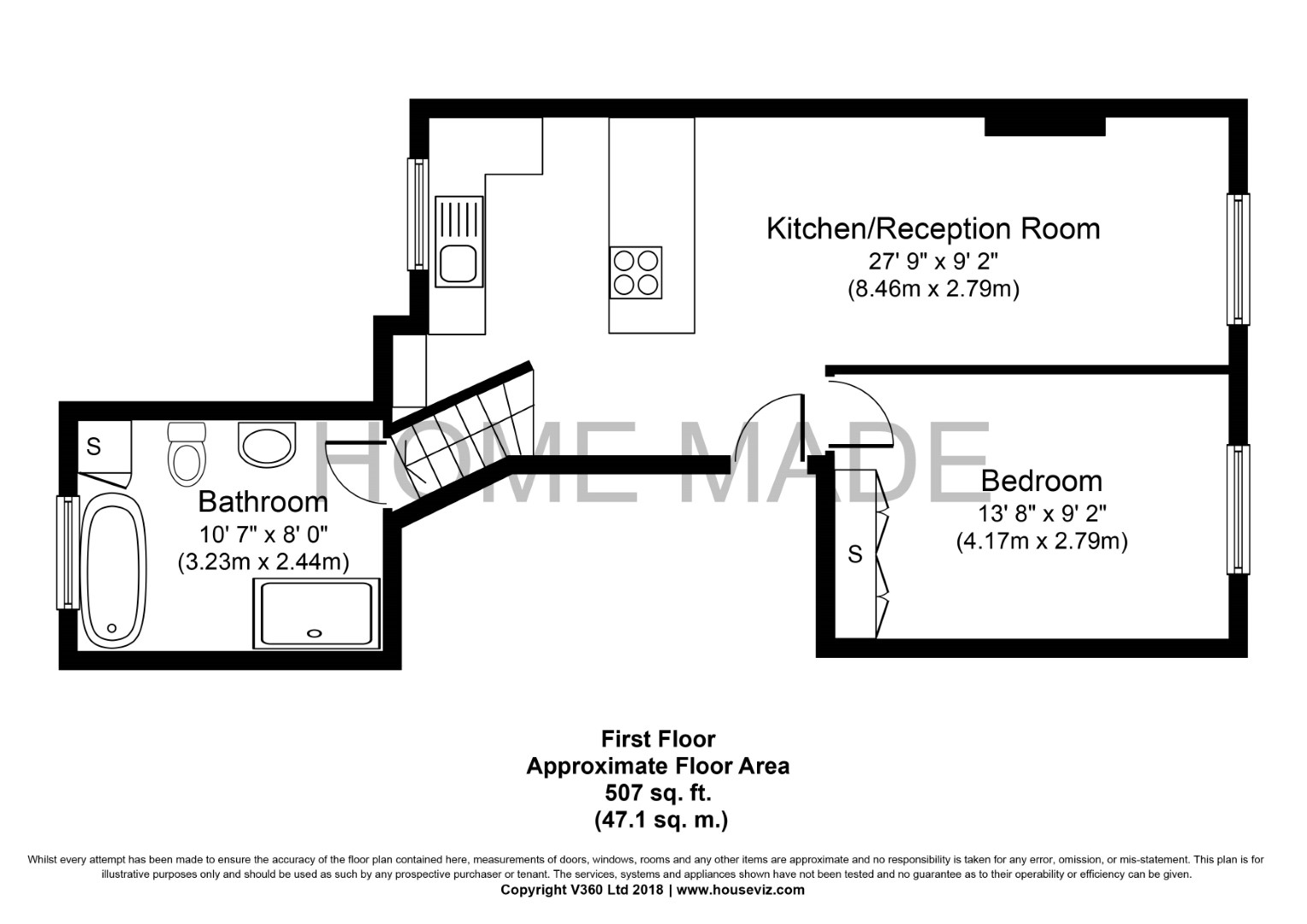 1 Bedrooms Flat to rent in Beresford Road, Islington N5