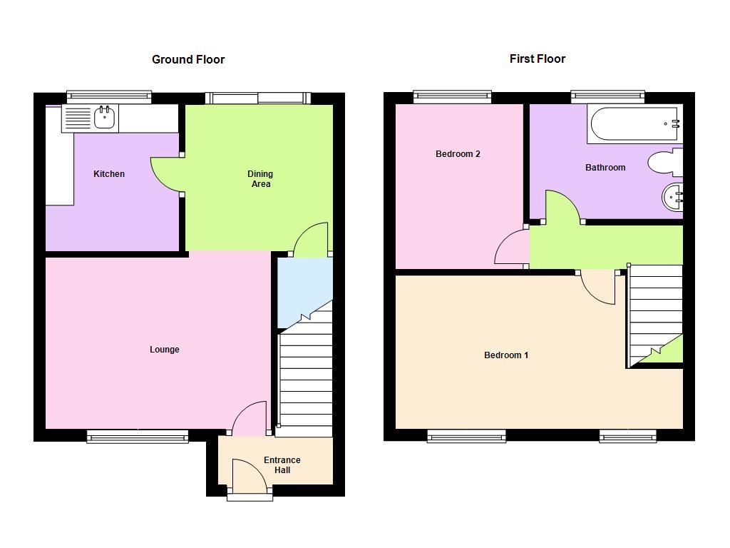 2 Bedrooms End terrace house to rent in Alamein Court, Eaton Ford, St. Neots PE19