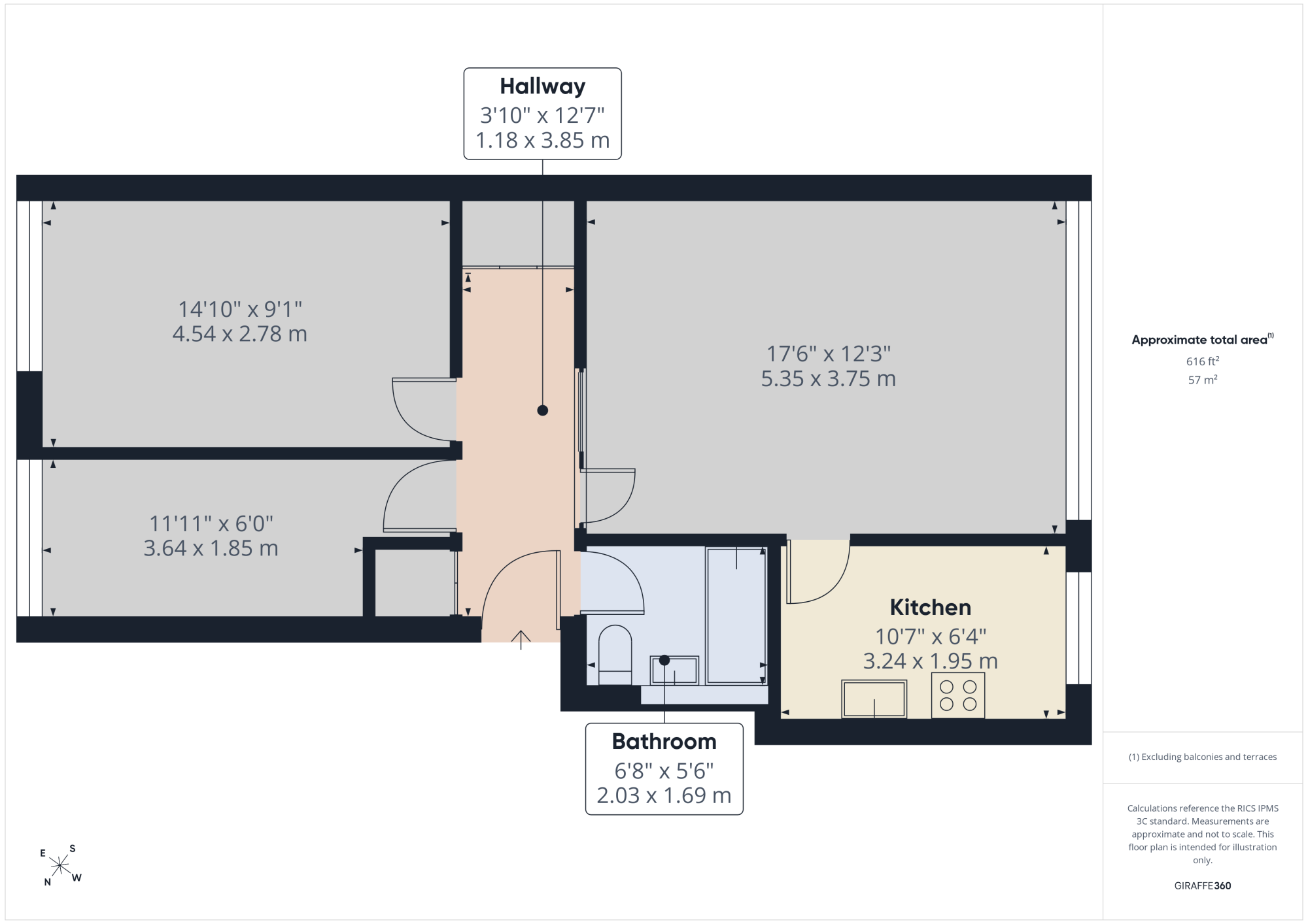 Flat 3, Stephen Court, Bromley floorplan