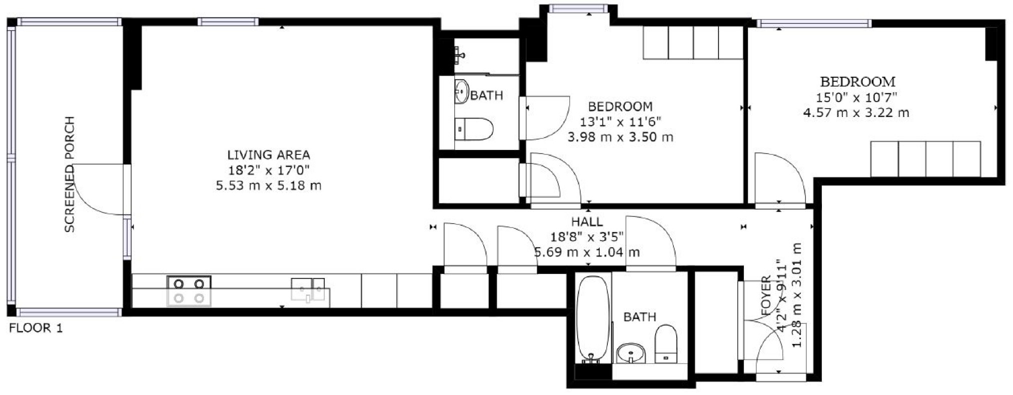2 Bedrooms Flat to rent in Lockington Road, London SW8