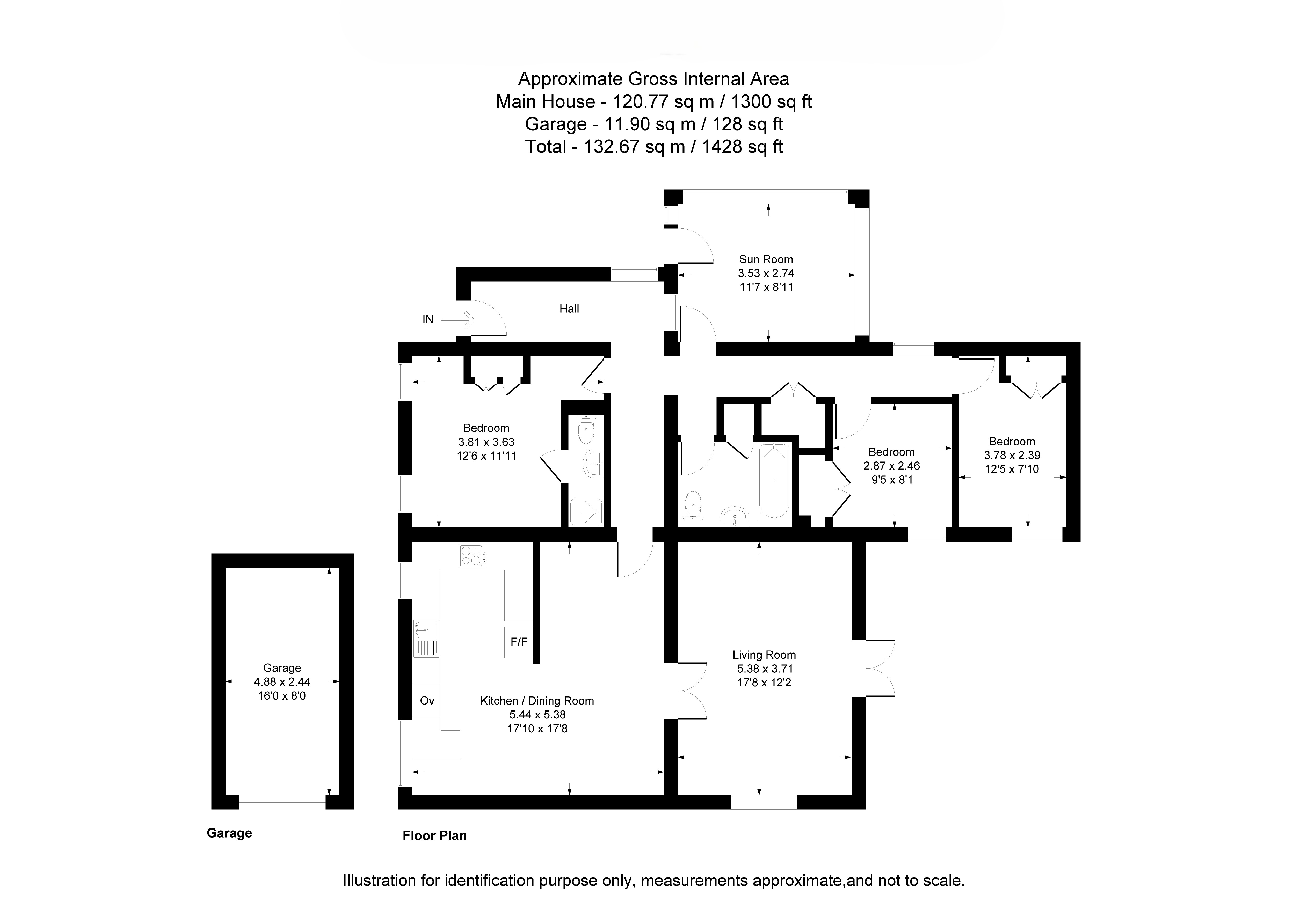 Sideways,, Hill Farm Lane, Oxfordshire floorplan
