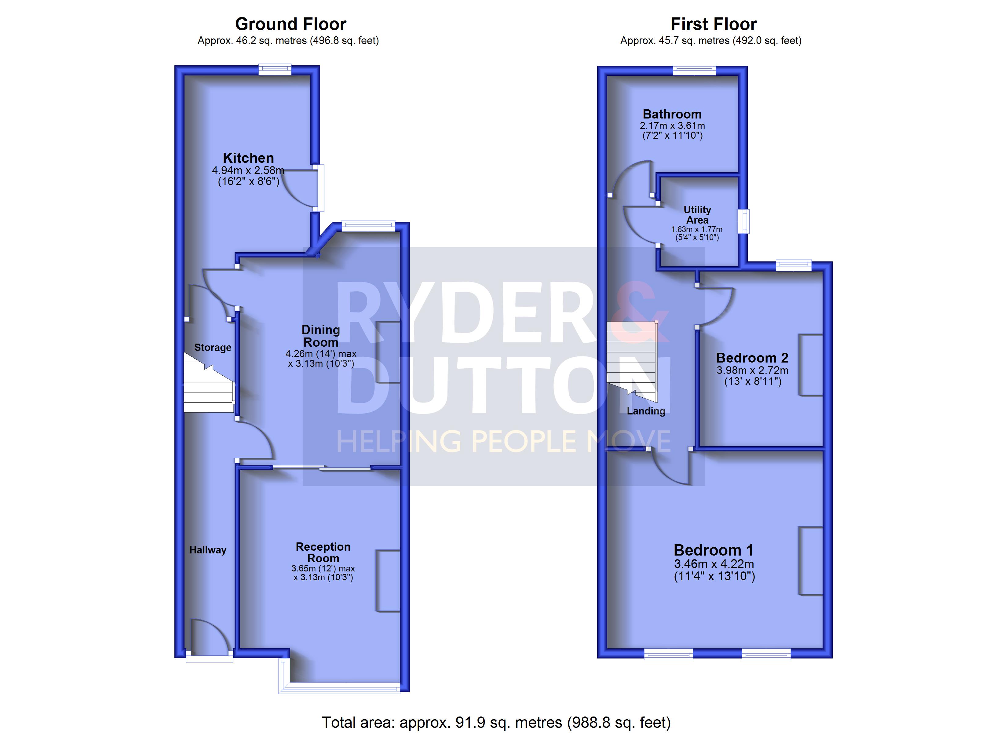 165, Cobden Street, Manchester floorplan