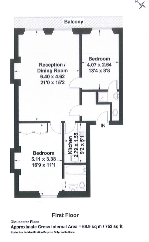 2 Bedrooms Flat to rent in Gloucester Place, London W1U