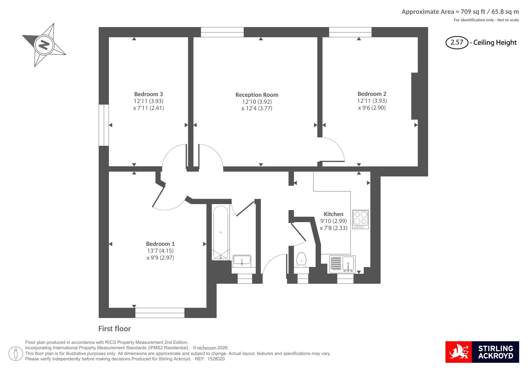 Flat 6, Rennie House,, Bath Terrace, London floorplan