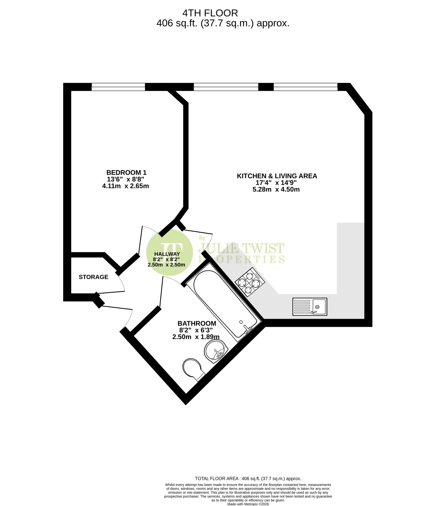 Apartment R M 403, Royal Mills, 2 Cotton Street, Manchester floorplan
