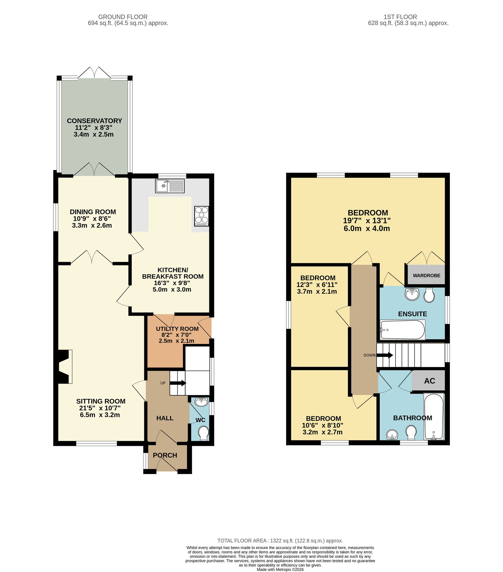 39, York Road, Bromyard floorplan