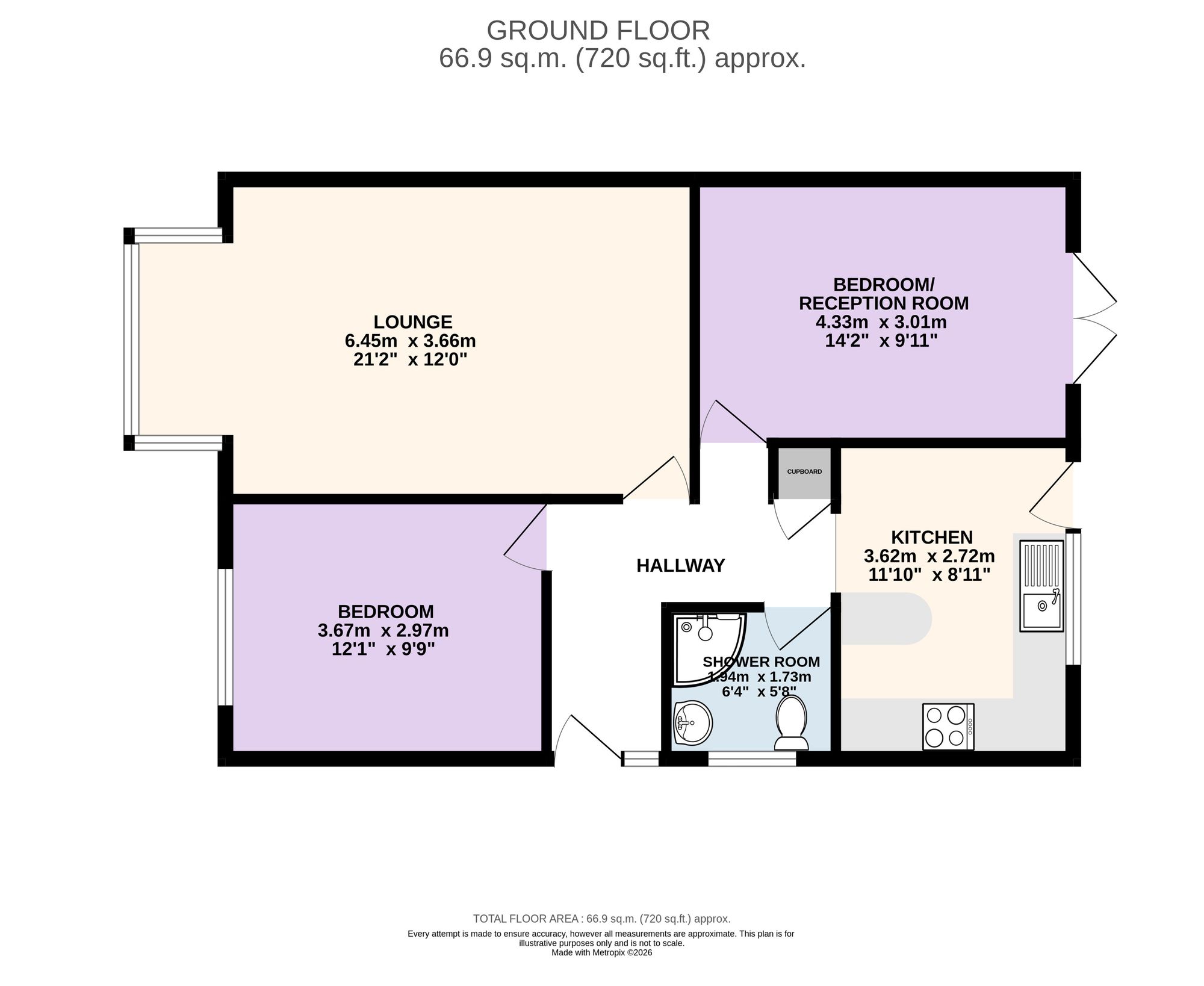 22 Broad Meadow, Preston floorplan