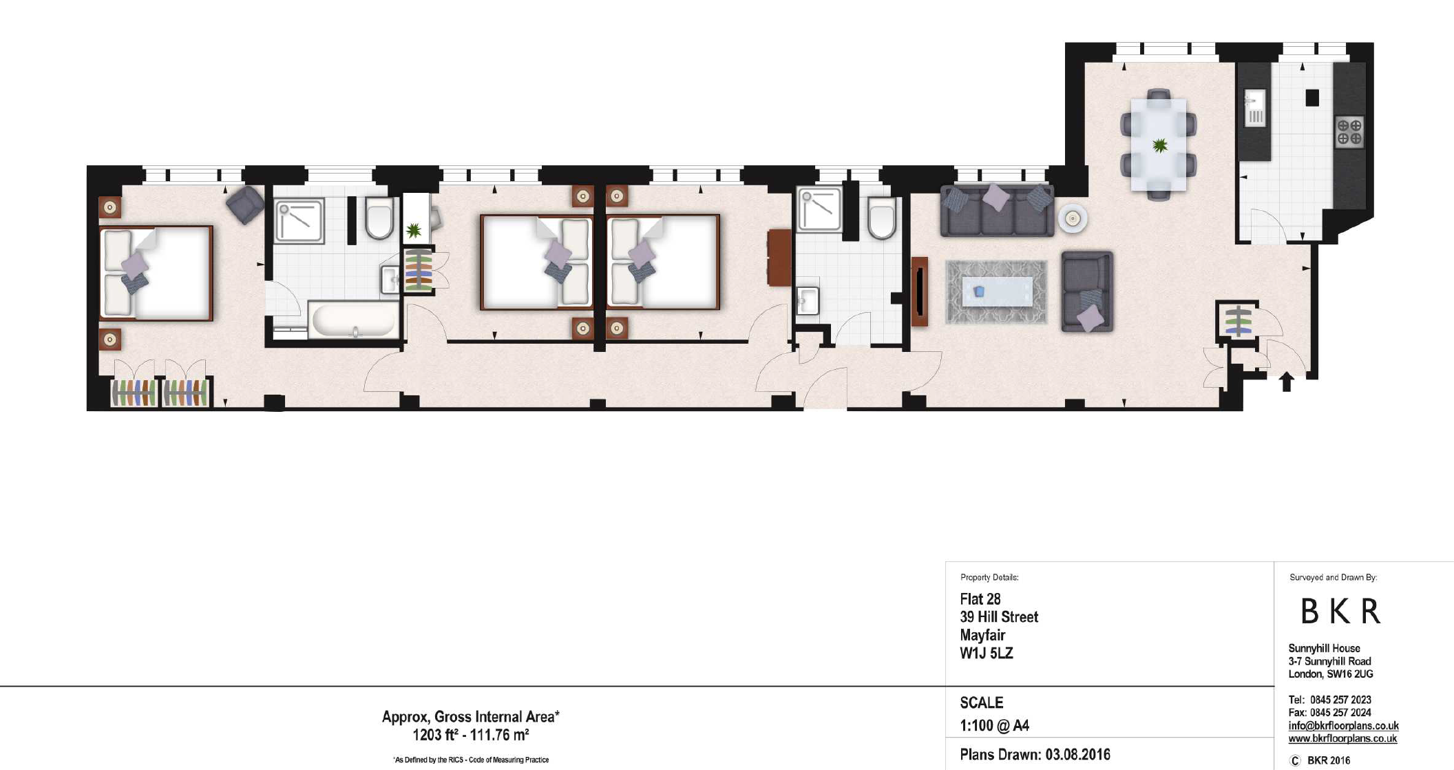 39, Hill Street, London floorplan