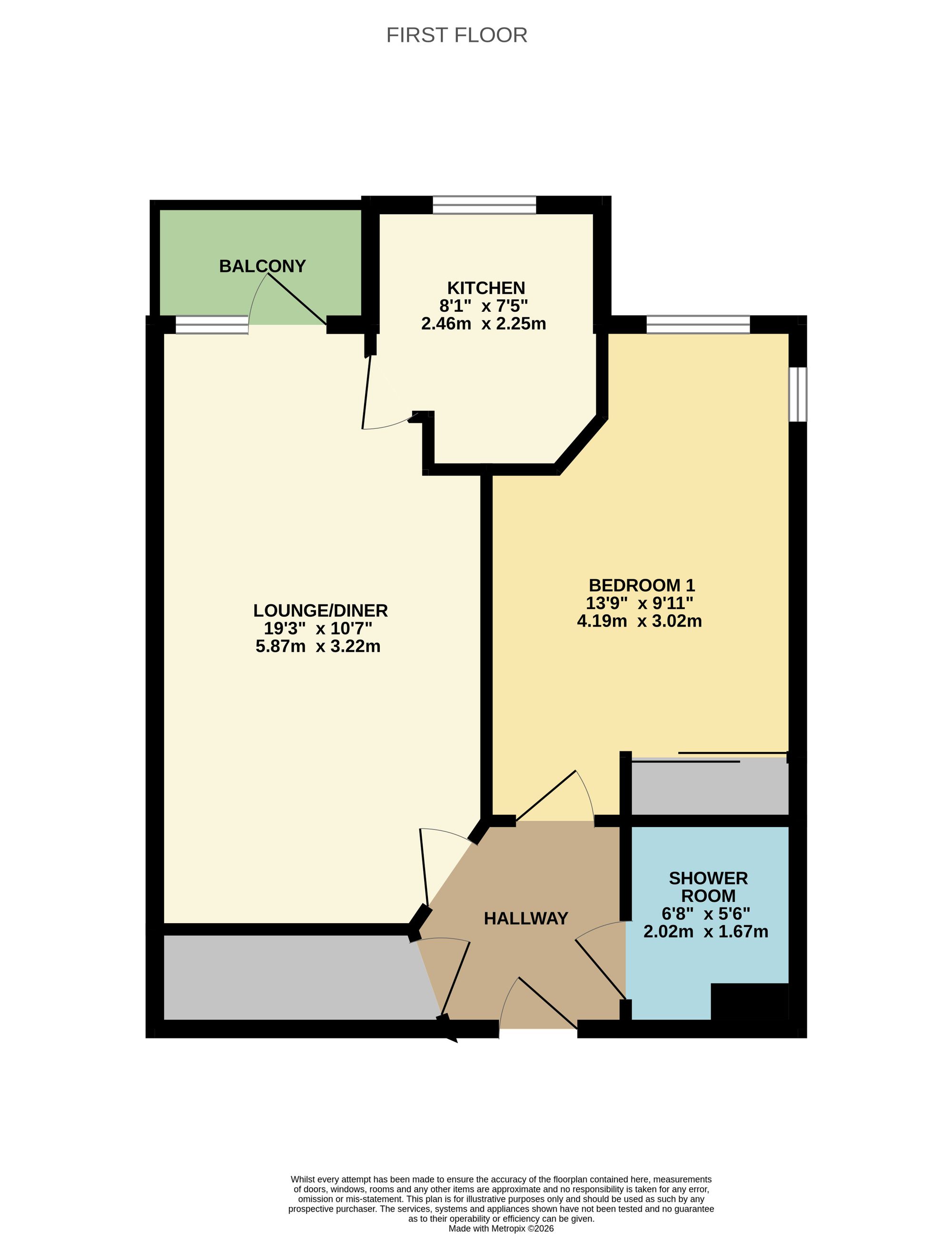 Flat 16 Mitchell Lodge, 50-56 West End Road, Bitterne Village, Southampton floorplan