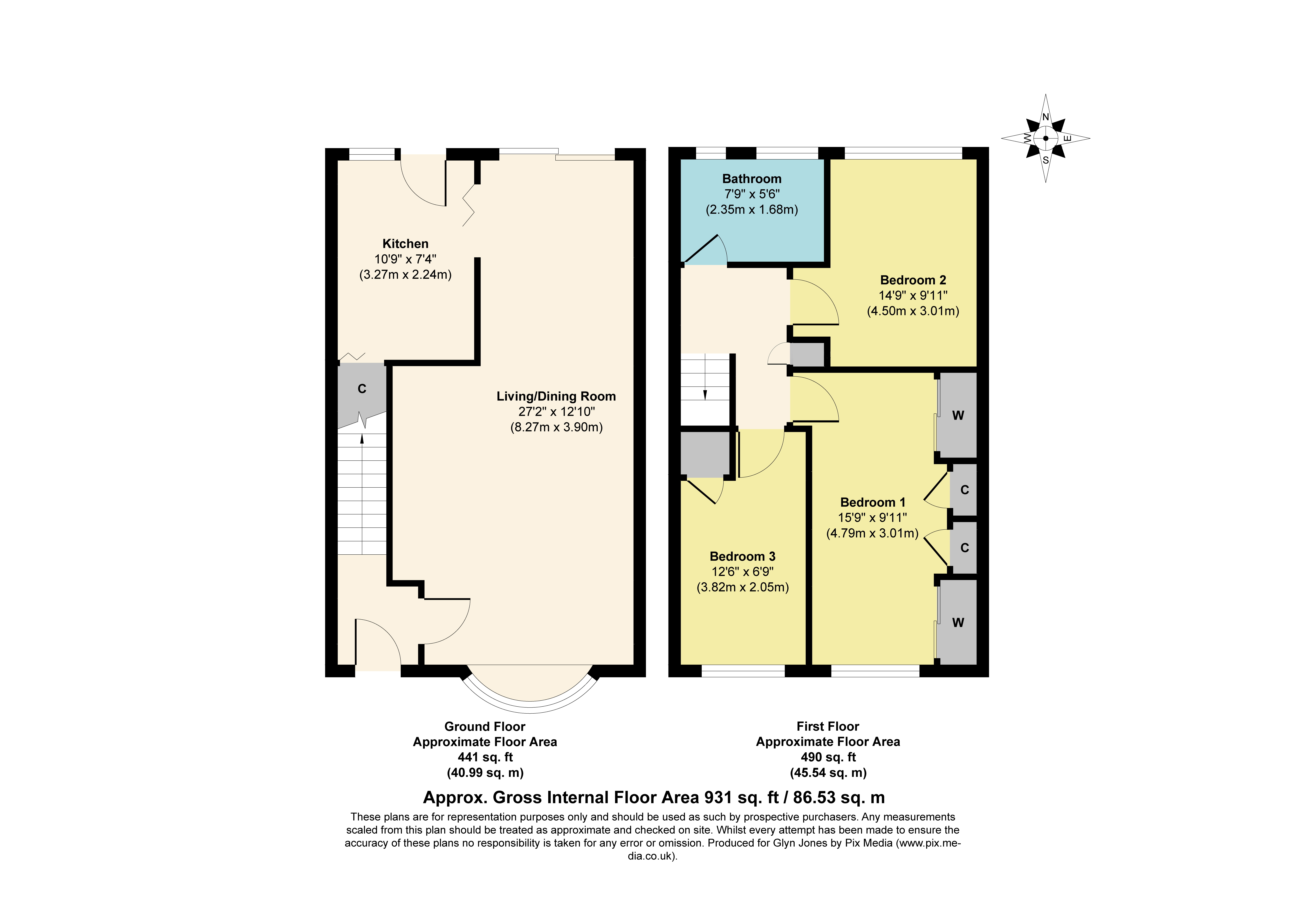 Merryfield Crescent, Angmering, Littlehampton BN16, 3 bedroom terraced