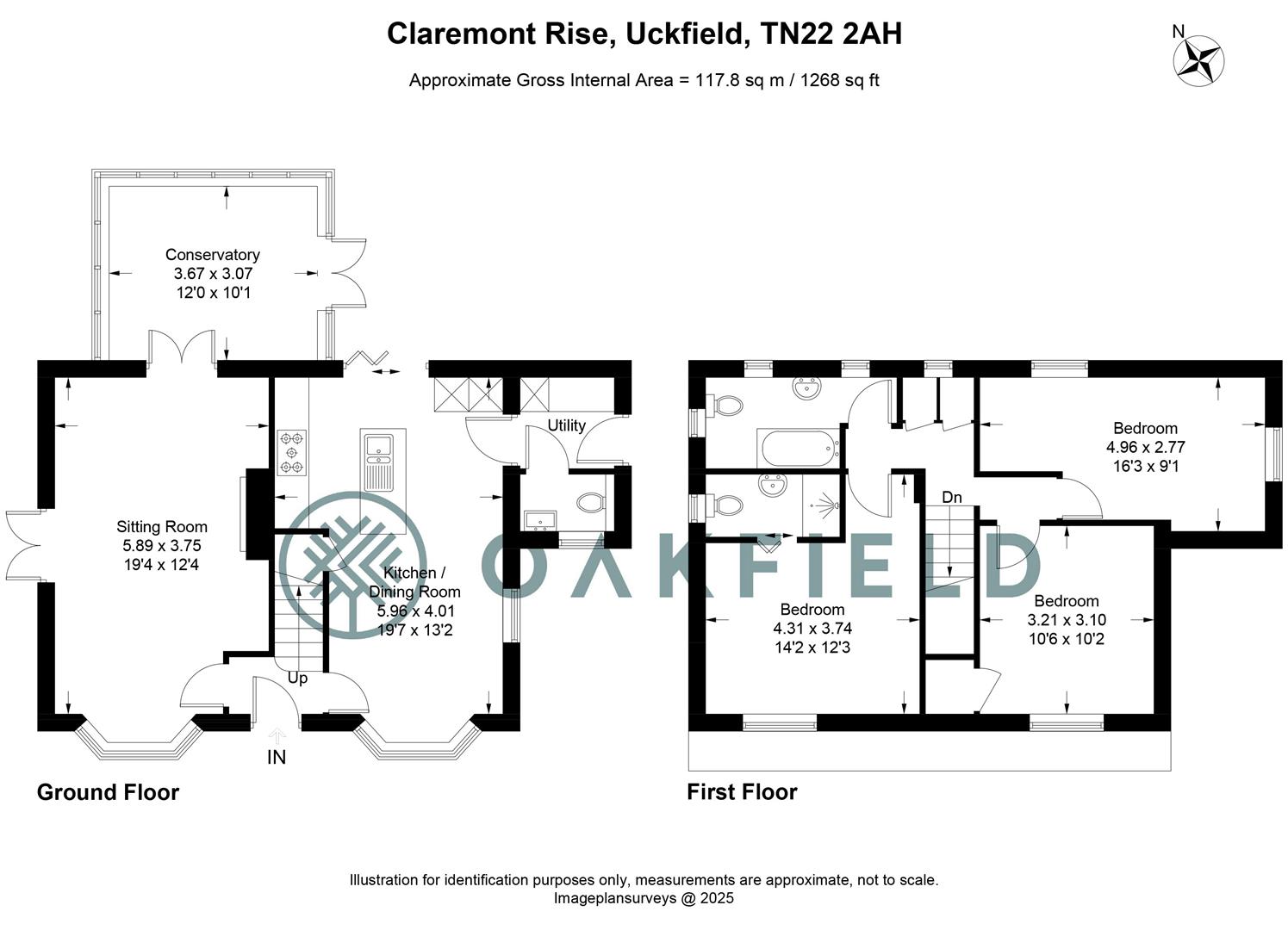 7, Claremont Rise, Uckfield floorplan