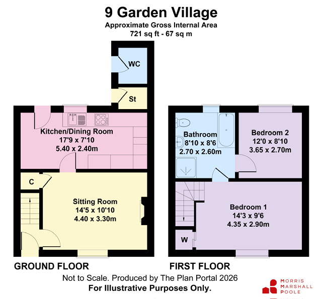 Rhoserw, 9, Garden Village, Powys floorplan