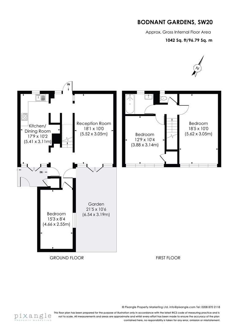 10, Bodnant Gardens, Raynes Park floorplan