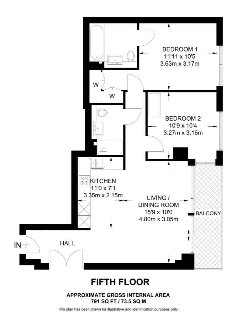 London Dock, Wapping, Arrival Square, London floorplan