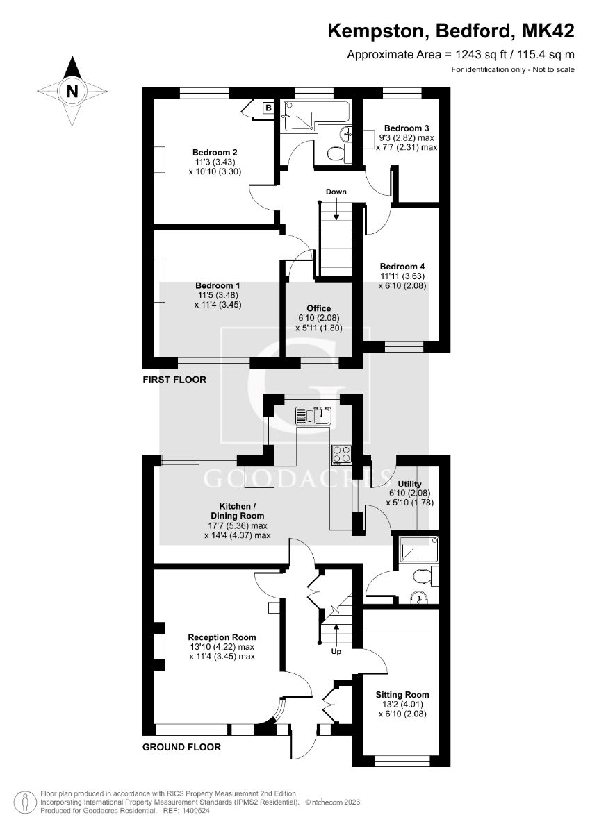 65 Margetts Road, Kempston, Bedford floorplan
