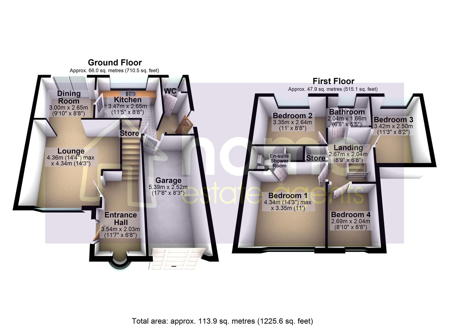 1, Larkfield Close, Ashton-Under-Lyne floorplan