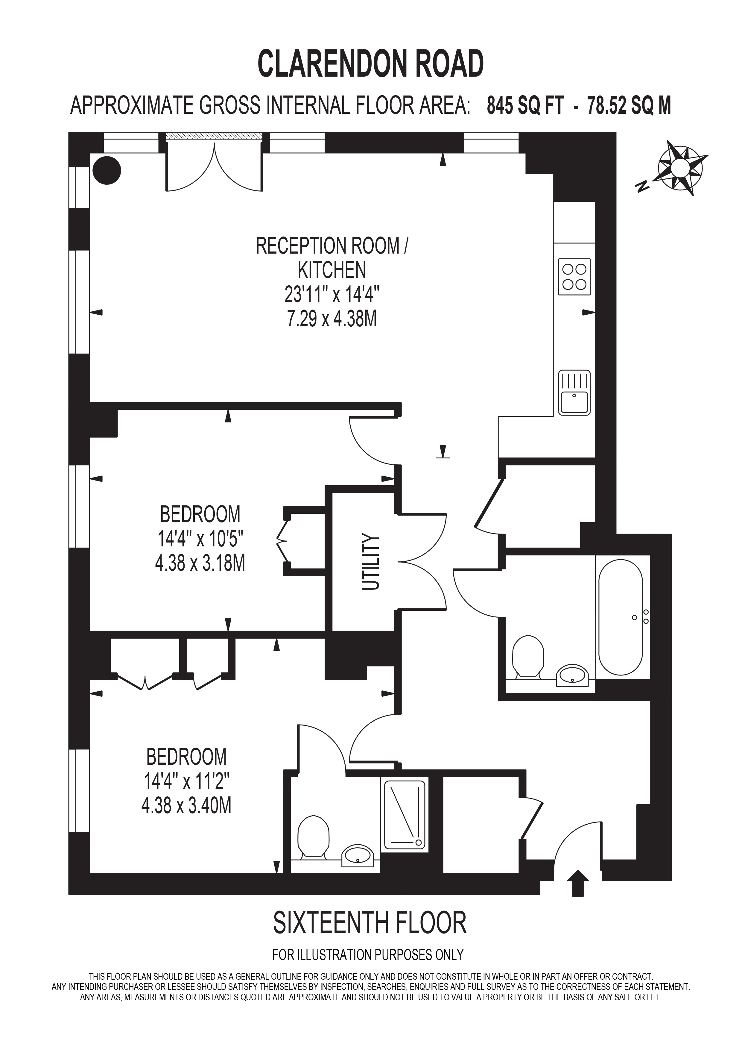 37 Clarendon Road, 37 Clarendon Road, Watford floorplan